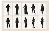 Kibbe Classic body type illustration showing balanced, symmetrical proportions and a timeless, elegant silhouette